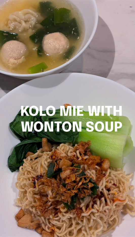 Kolo Mee with Wonton Soup