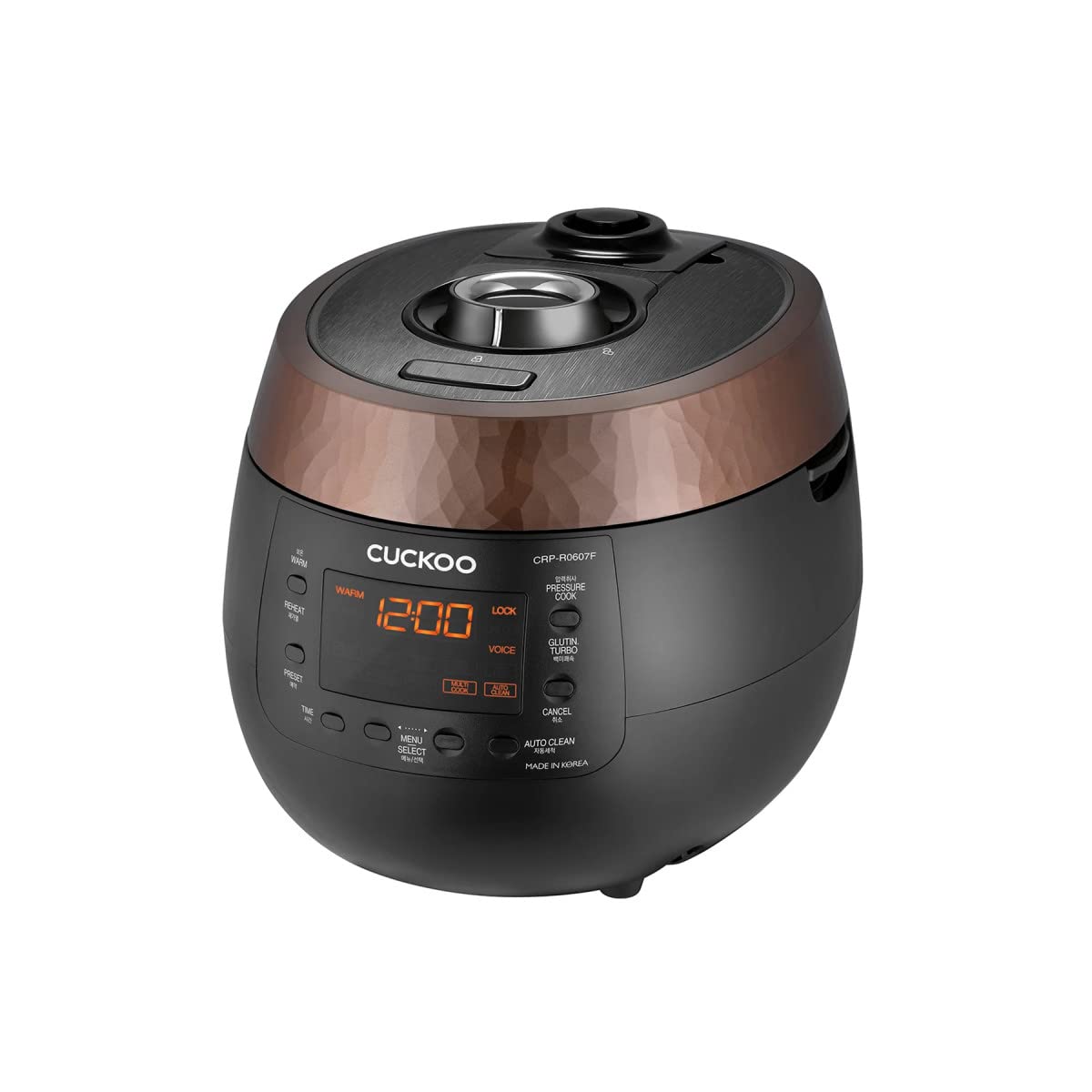 CUCKOO 6-Cup Pressure Rice Cooker & Warmer, Multi-Functional, Slow Cooker, GABA, Timer Brown
