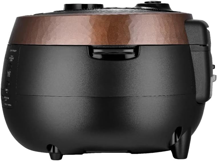 CUCKOO 6-Cup Pressure Rice Cooker & Warmer, Multi-Functional, Slow Cooker, GABA, Timer Brown