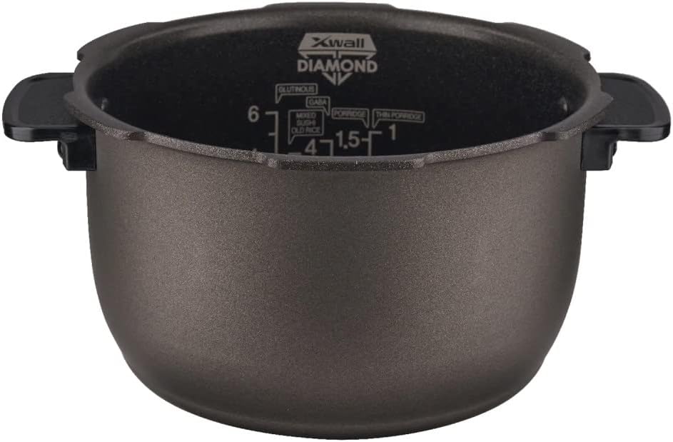 CUCKOO 6-Cup Pressure Rice Cooker & Warmer, Multi-Functional, Slow Cooker, GABA, Timer Brown