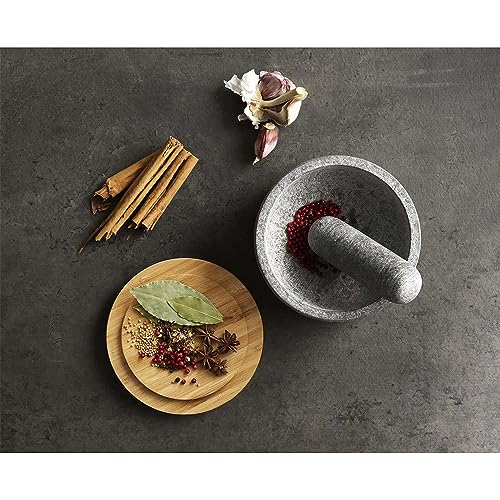 Joseph Joseph Dash Pestle and Mortar with Bamboo Lid - Granite
