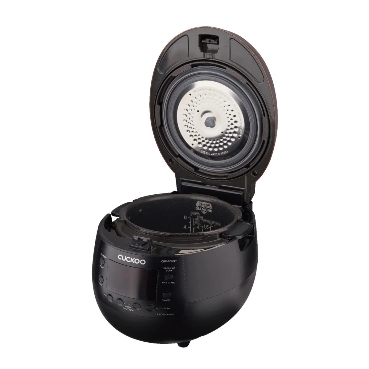 CUCKOO 6-Cup Pressure Rice Cooker & Warmer, Multi-Functional, Slow Cooker, GABA, Timer Brown