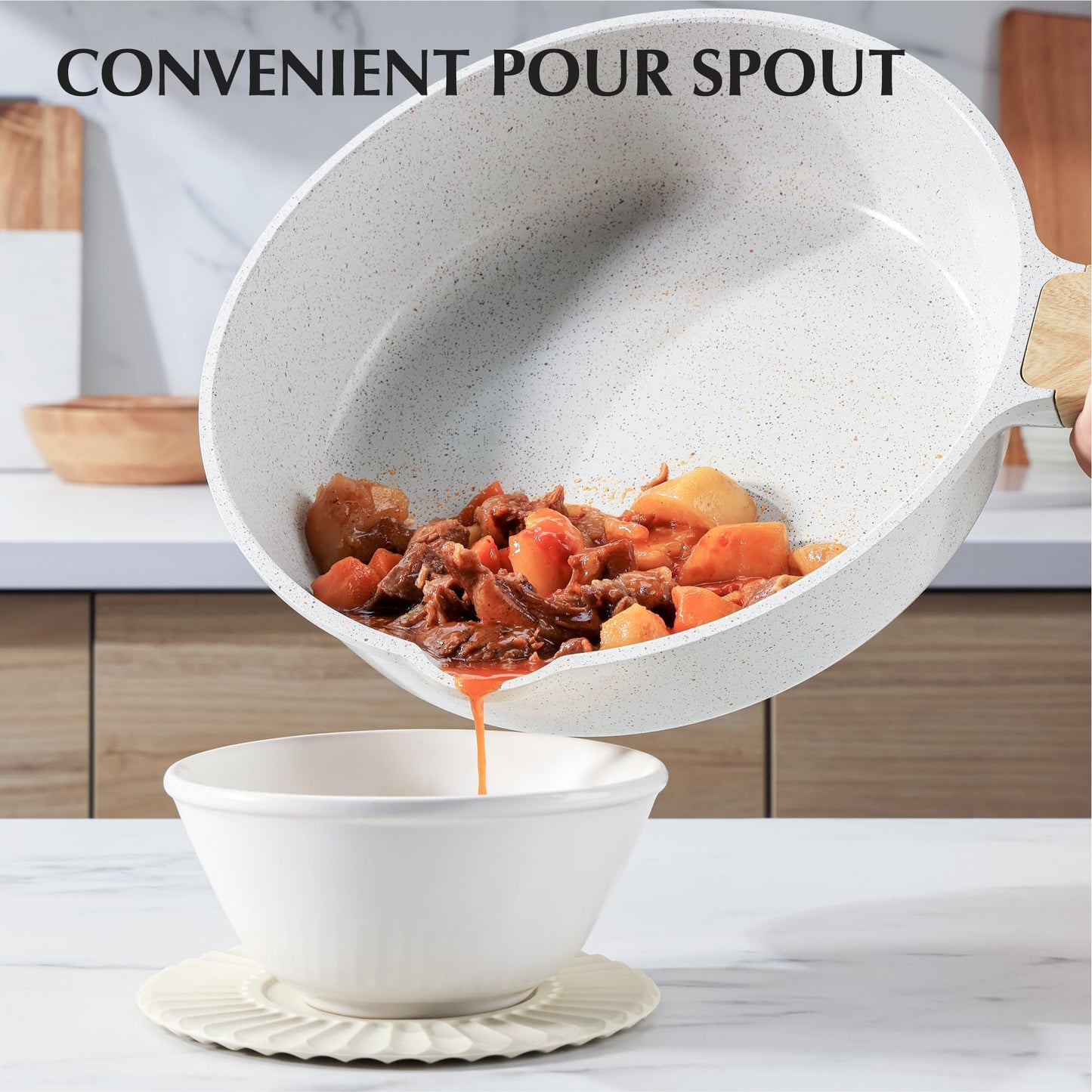 SENSARTE Nonstick Ceramic Cookware Set 13-Piece