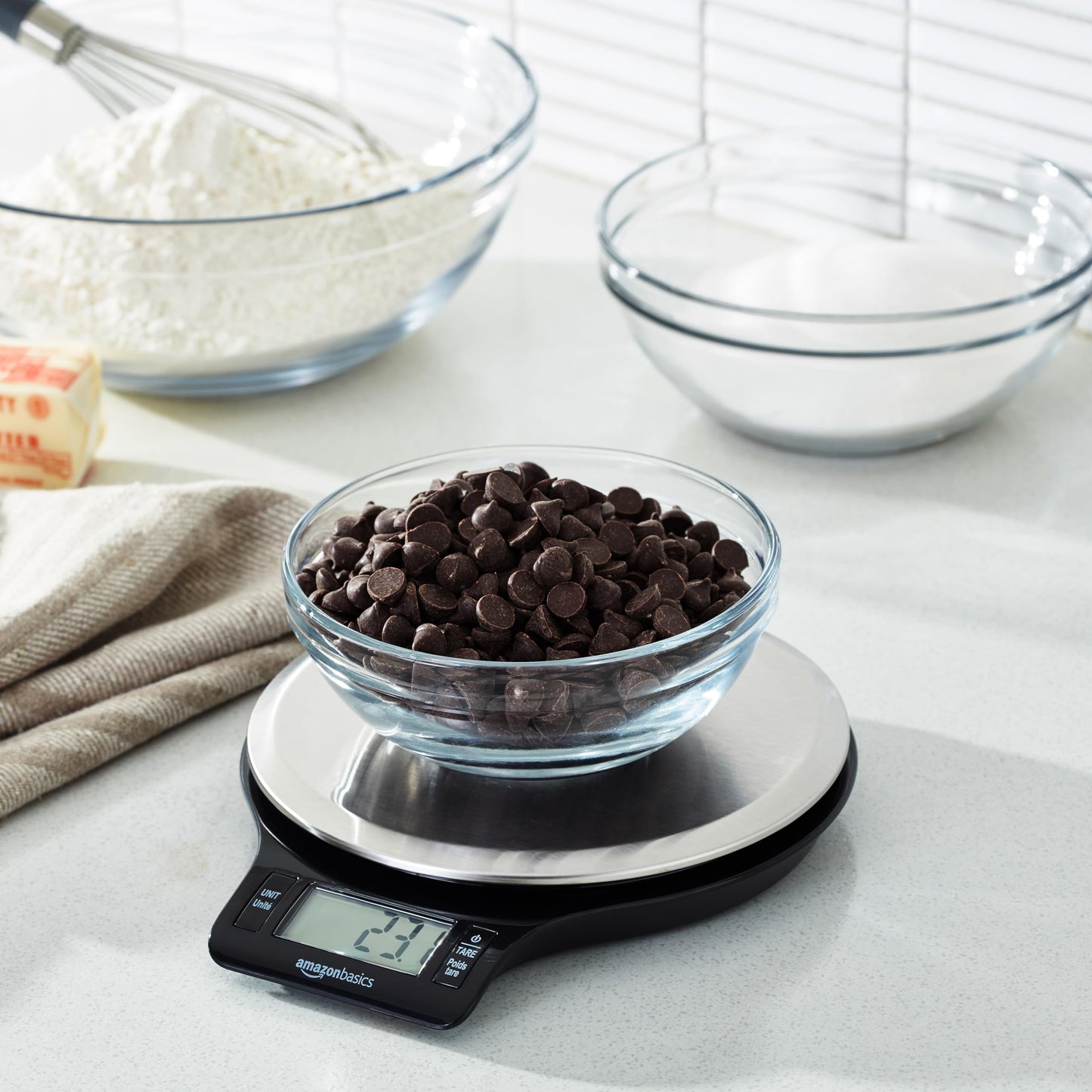 Amazon Basics Digital Kitchen Scale with LCD Display