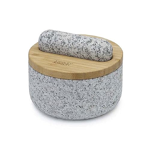 Joseph Joseph Dash Pestle and Mortar with Bamboo Lid - Granite
