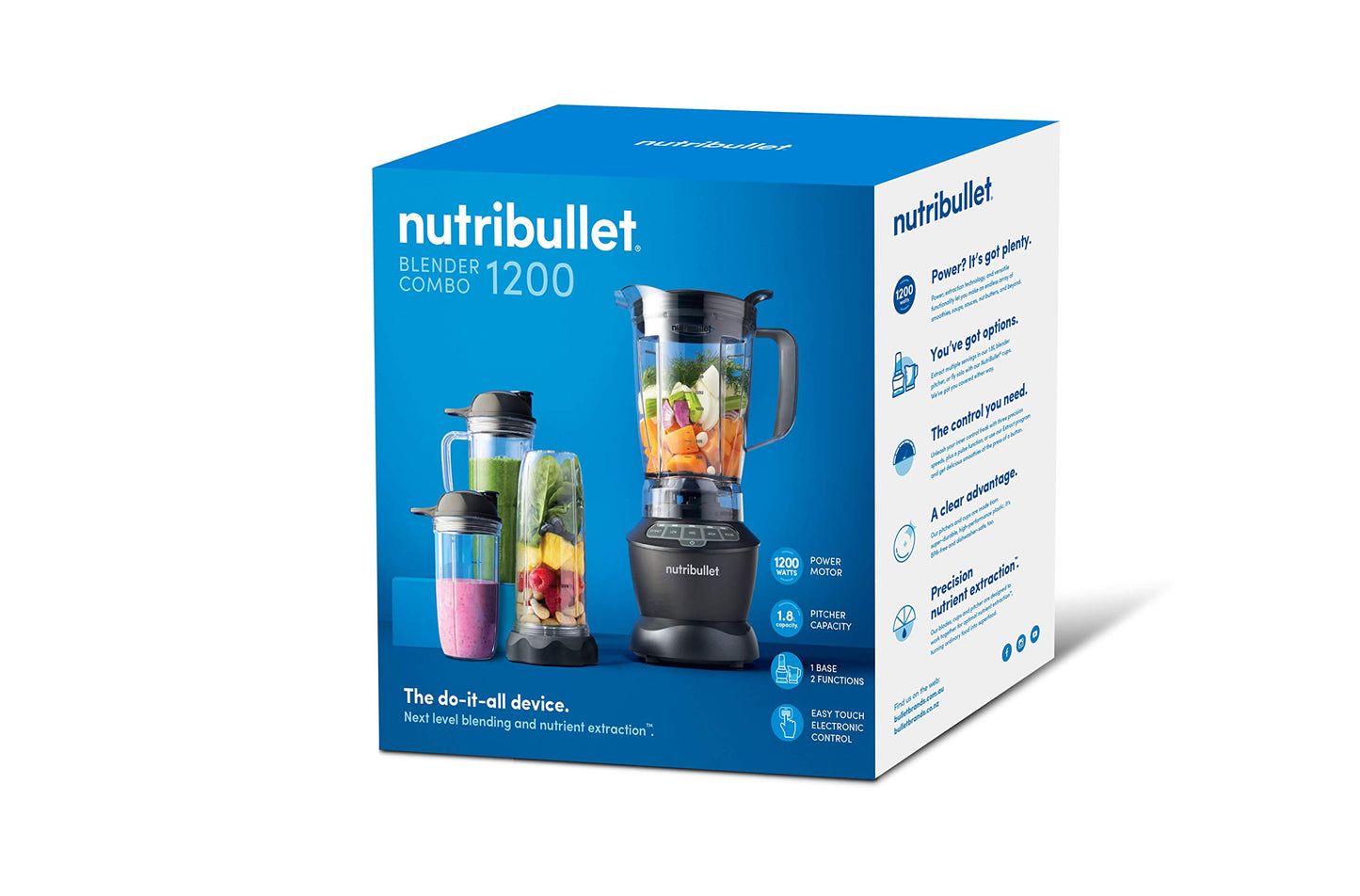NutriBullet Blender Combo 1200W, Dark Grey