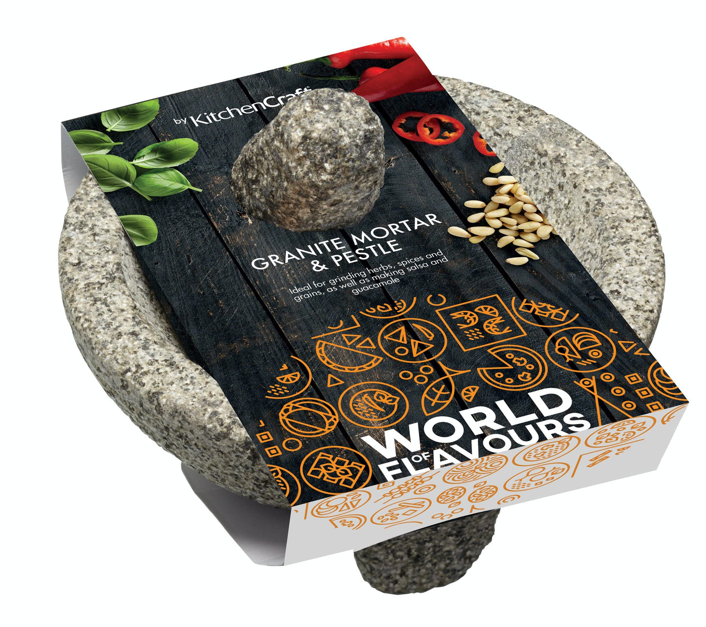 KitchenCraft World of Flavours Pestle and Mortar Set